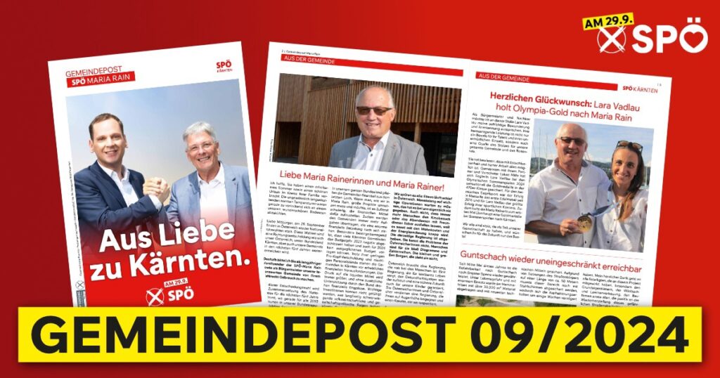 Gemeindepost Maria Rain &ndash; Herbst 2024