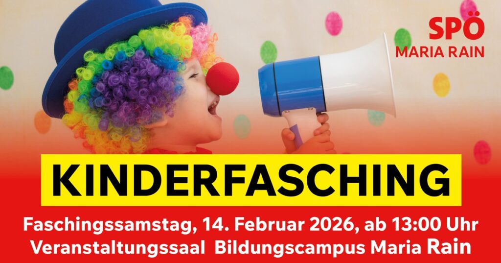Kinderfasching in Maria Rain 2026