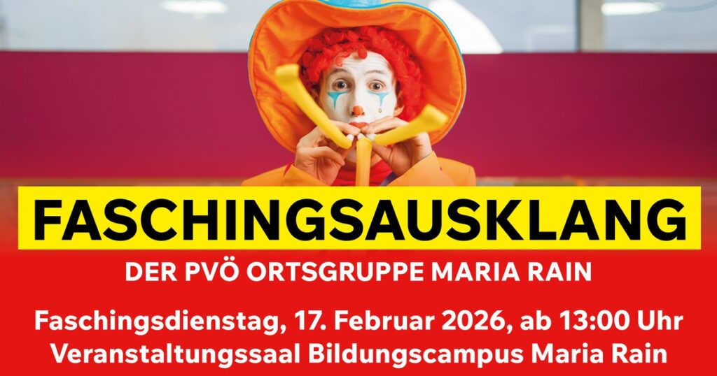 Faschingsausklang PVÖ Maria Rain 2026